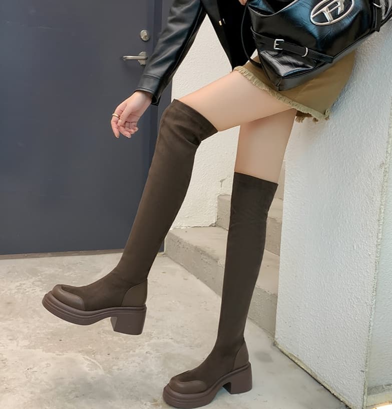 ブーツ ニーハイ ストレッチニーハイブーツ
