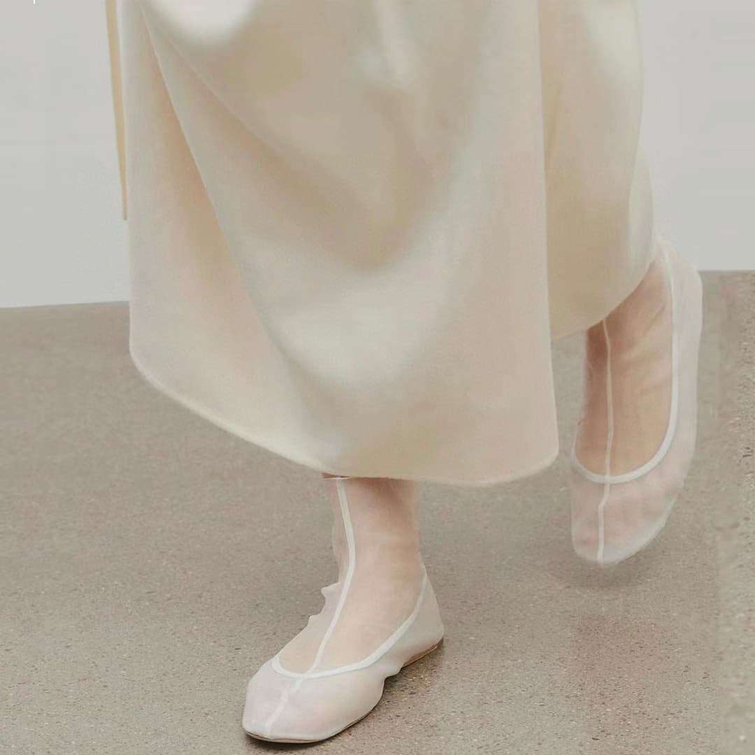 ブーツ 透かし織りメッシュショートブーツ
