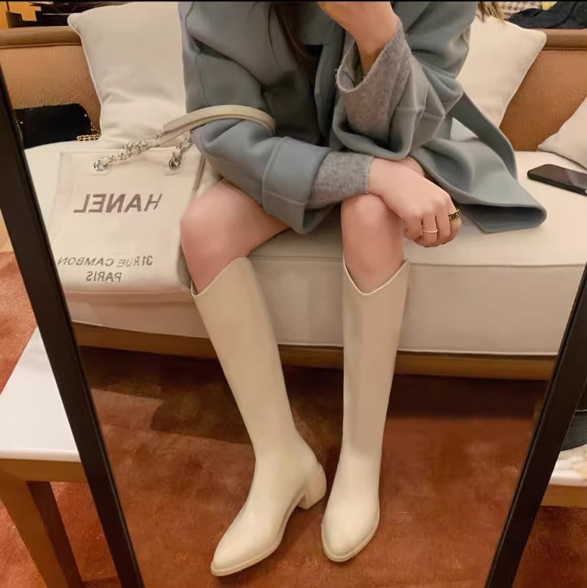 ブーツ 美脚効果抜群のスタイリッシュロングブーツ