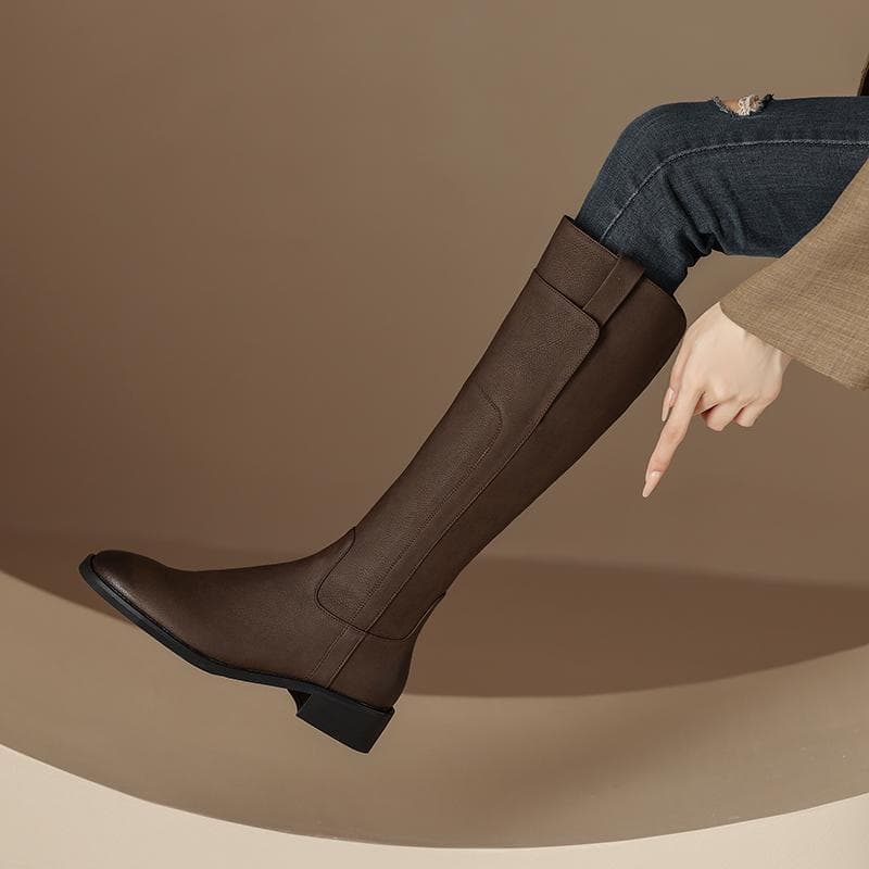 ブーツ ロング すっきりシルエットロングブーツ