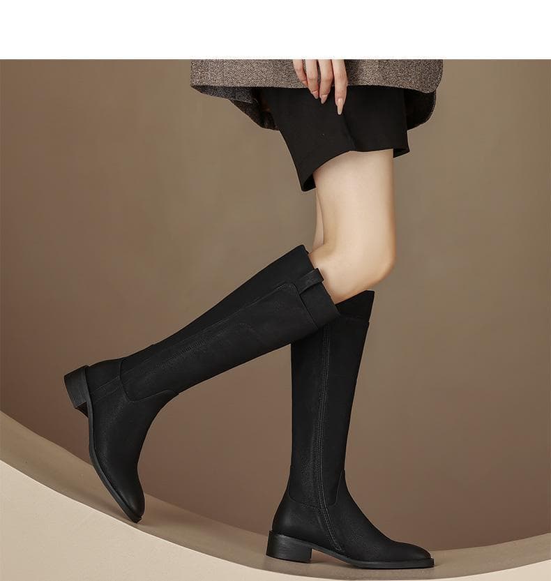ブーツ ロング すっきりシルエットロングブーツ