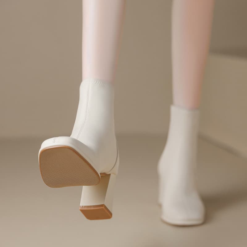 ブーツ シンプル洗練アンクルブーツ