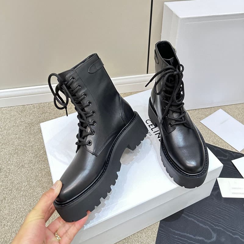 ブーツ 編み上げショートブーツ