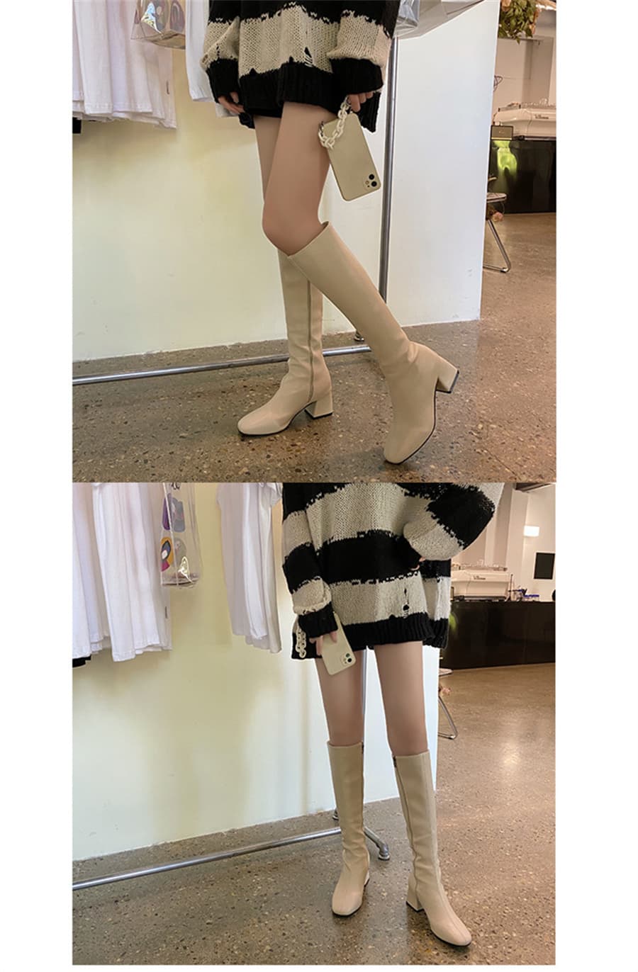 美脚ロングブーツ レディース